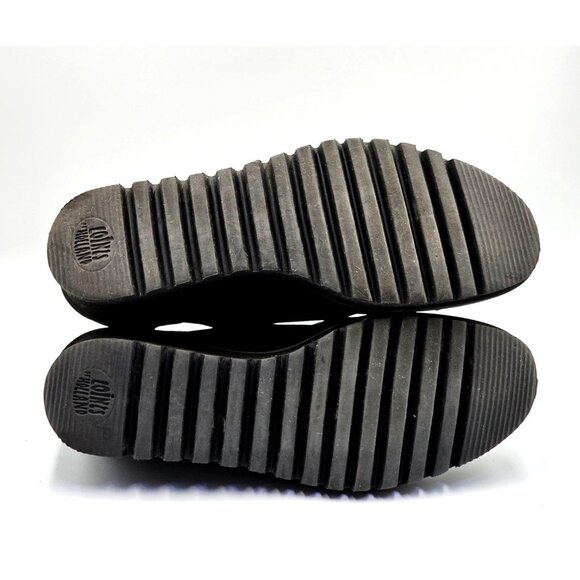 Loints Of Holland Women's Black Nubuck Leather Bootie Wedge Shoe Size 10.5 2375 - Picture 7 of 16